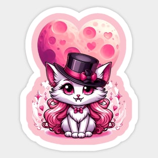 Vampire cat Sticker